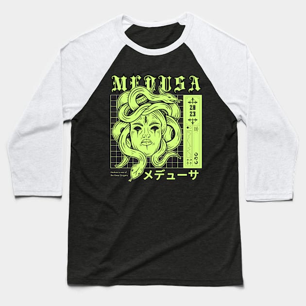 Medusa street clothes Baseball T-Shirt by NexWave Store